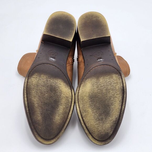 Lucky Brand Banterr Brown Leather Ankle Boots Size 9 - Picture 7 of 10